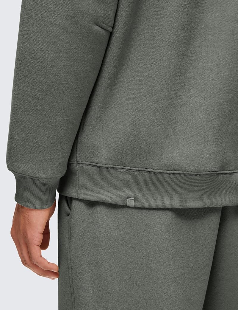 CRZ YOGA Fleece Lined Sweatshirt - Grey Sage, X-Large
