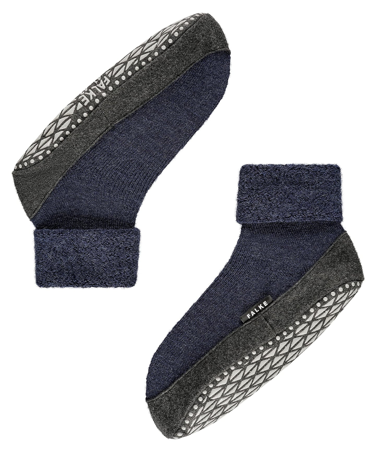 FALKE Men's Cosyshoe Slipper Socks, Blue (Dark Blue 6680), 9.5-10.5
