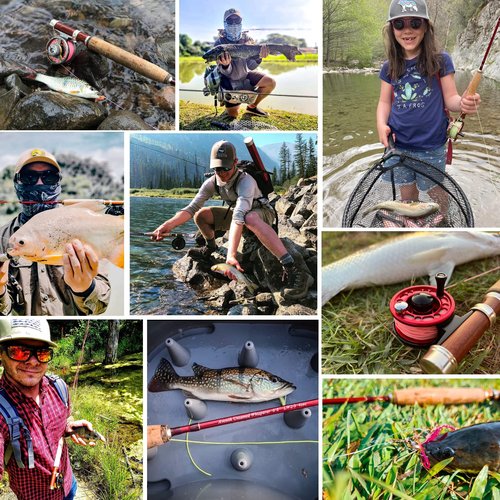 Aventik Whisperer Fly Fishing Rod and Reel Combo, Complete Fishing Starter Kit 7FT 3/4wt, Freshwater Ultra Light Fly Rod with Cordura Rod Case(7'6'' LW3/4 Combo)