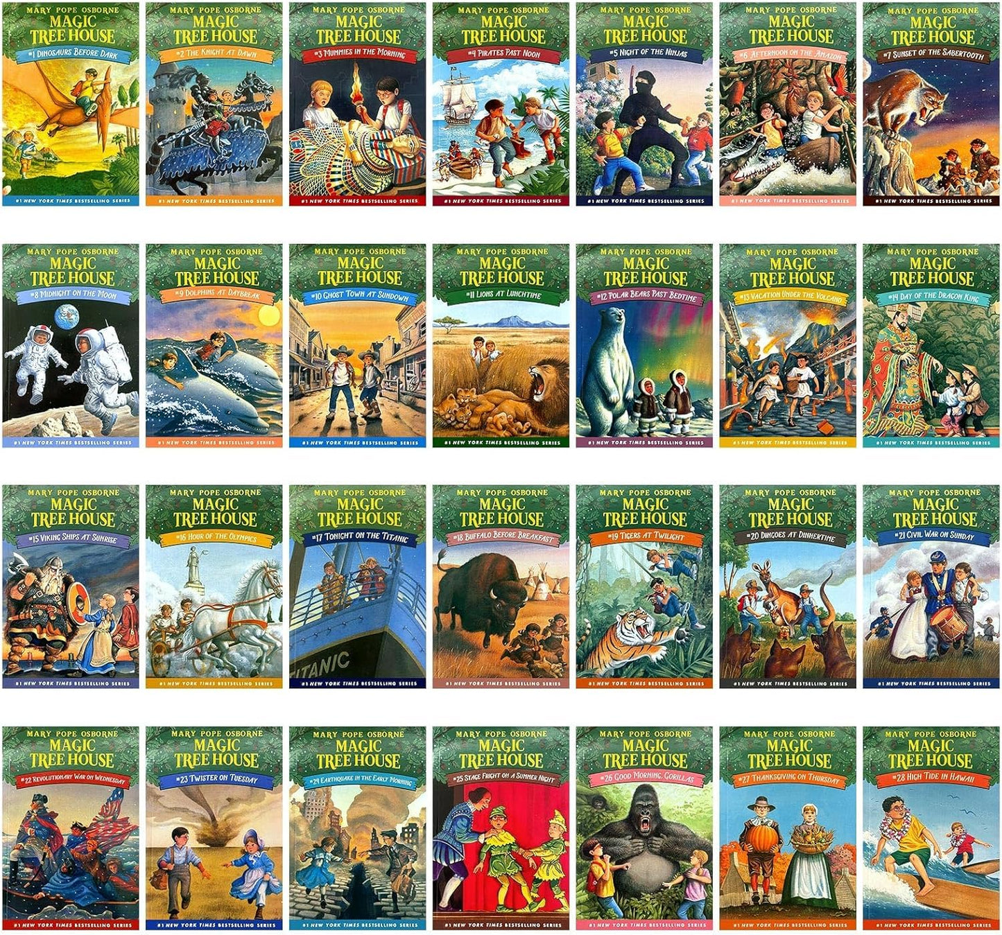 HyHDEN Magiic Tree House Complete Books 1-28 Complete Box Set