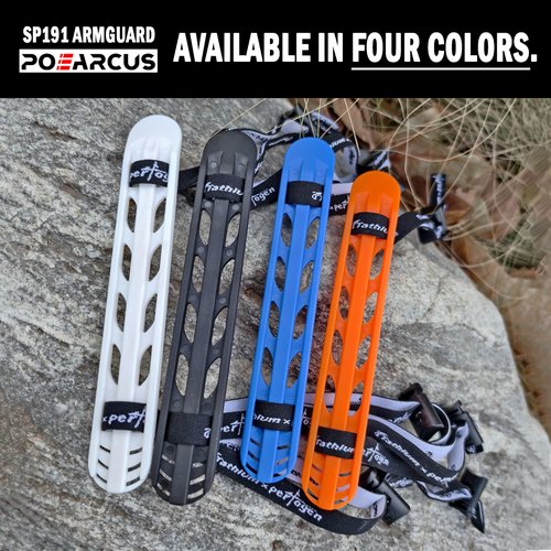 TPU Rubber Archery Arm Guard - Adjustable Protective 2-Strap Arm Guards, Lightweight Hunting Target Shooting Competition for Athletic Accessory