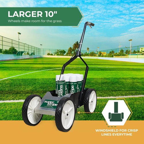 Fox Valley Athletic Super Striper Field Marker Machine Line Striping Machine for Soccer Fields, Outdoor Basketball Court, or Pickleball Court - A Superb Field Striping Machine