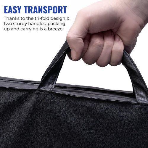 Hello Fit 2 Pack Tri-Fold Folding Exercise Mat - 72" x 24" x 1.5" Thick Gymnastics Mat With Carrying Handles - Foldable Yoga Mat for Gym, Studio, Home Workout, MMA, Stretching, Tumbling