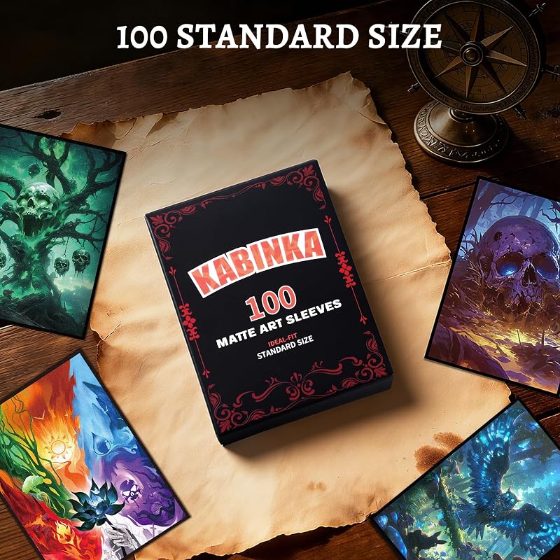 Kabinka MTG Card Sleeves - 100 Standard Size Pack, Skull Tree Variation