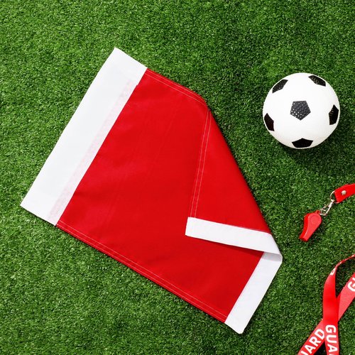 Mepase 8 Pcs Soccer Corner Flags - Referee Flags for Football Field Training and Practice