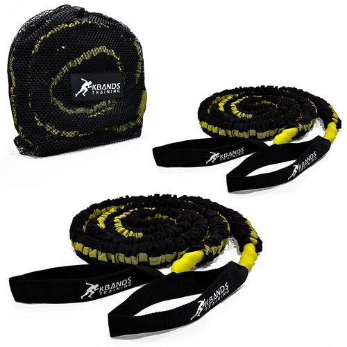 Kbands Victory Ropes - Up to 300 Pounds of Resistance for Anchored Or Release Acceleration Drills - Stretch Distance Up to 40 ft