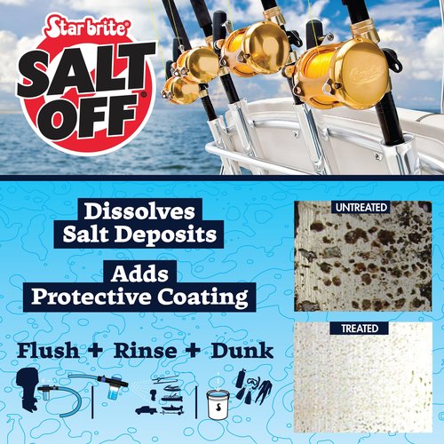 STAR BRITE Salt Off Spray - Ready-To-Use Salt Remover Wash for Boats, Vehicles, Trailers and Fishing Gear - 128 Ounce Gallon