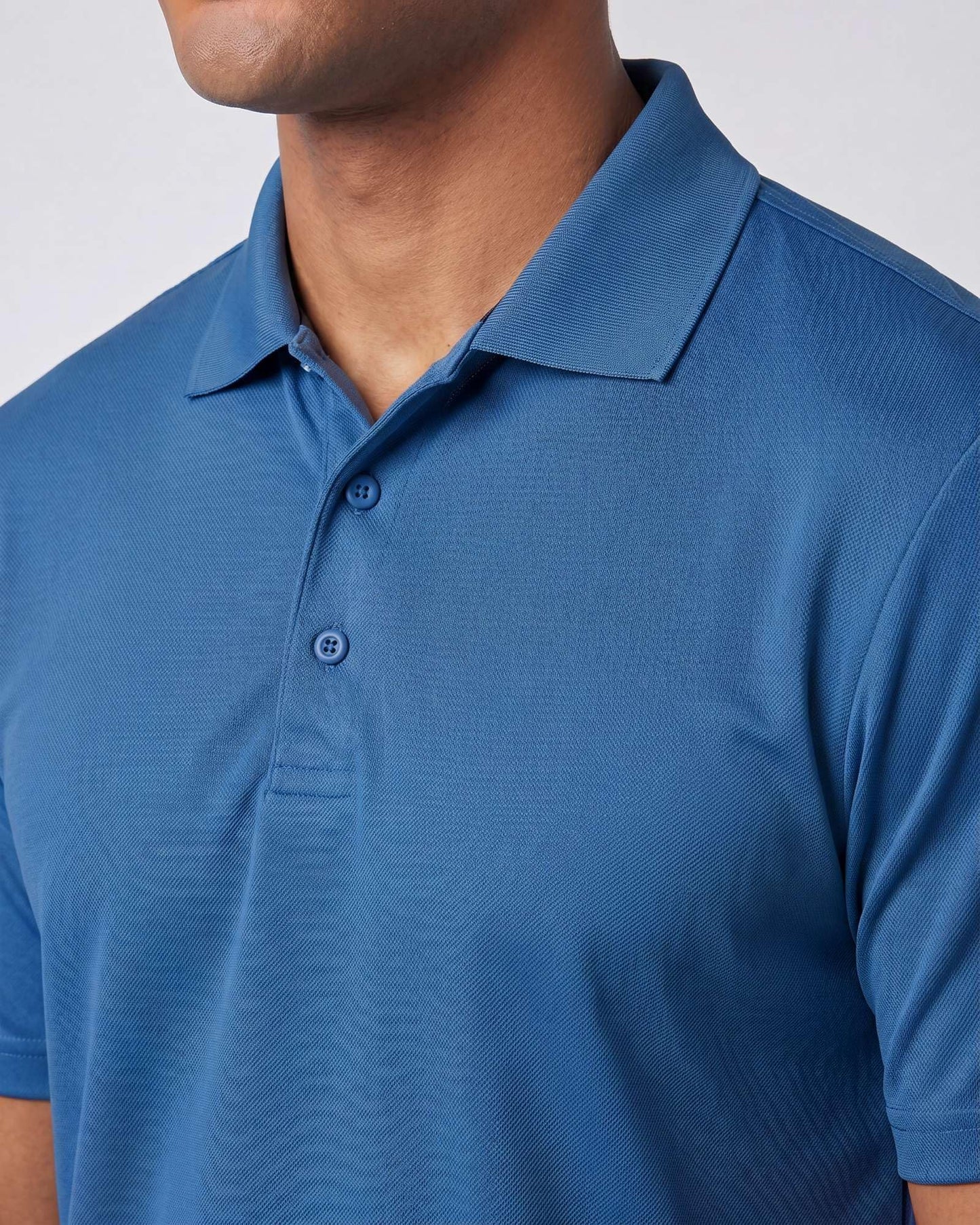 Real Essentials 3 Pack: Men's Short Sleeve Golf Polo Casual Workout Sports Moisture Wicking Collared Shirt, Set C, Large