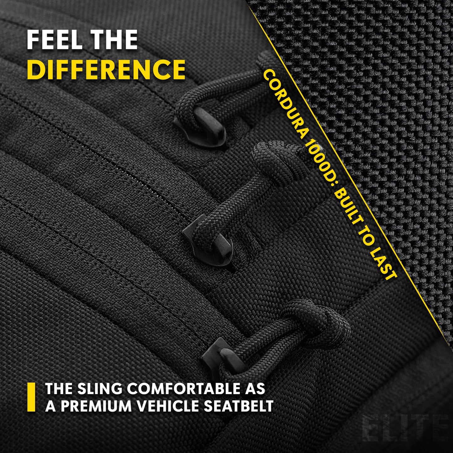 M-Tac CCW Sling Bag for Men & Women - EDC Shoulder Bag Tactical - Crossbody Concealed Carry Bag - Mens Chest Pack (ELITE Black)