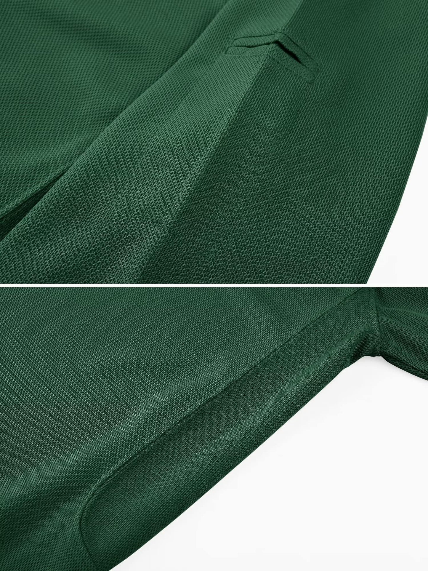 MAGCOMSEN Short Sleeve Polo Shirts for Men Golf Polo Shirts Casual Shirts Quick Dry Performance Shirts Dark Green L
