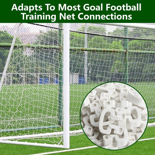 RunNico 50Pcs Soccer Net Clips, Goal Net Clips, Plastic Football Net Clip for Soccer Training and Gaming Attachment
