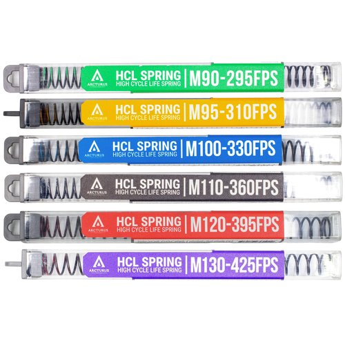Arcturus RS High Cycle Life Spring M90-M130 / 295FPS-425FPS Airsoft AEG (M130-425FPS Purple)