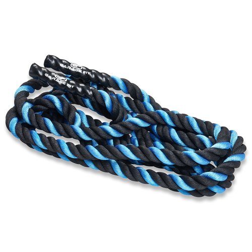 Poly Dacron Battle Rope - Workout Rope - Exercise Ropes - Training Ropes - Battle Ropes - Undulation Ropes - Great For Your Rope Workout (Blue, 1.5" x 30 feet)