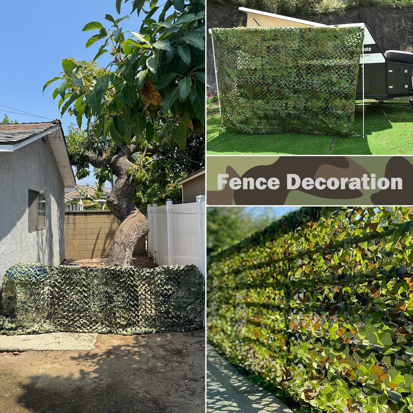 Yeacool Party Decor Camouflage Netting Dinosaur Birthday Theme Camo Tarp Sheerness Camo Netting for Hunting Blind Deer Stand Canopy Cover (Woodland Camo, 19.7ftx19.7ft, 6m*6m)