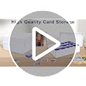 6-Pack Trading Card Storage Box - 3-Row Bulk Card Organizer for MTG Sports Cards