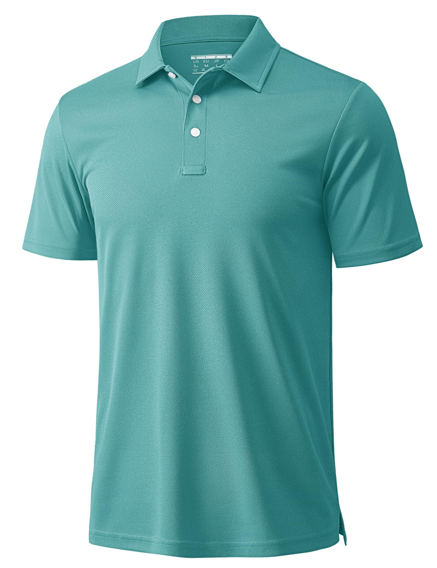 MAGCOMSEN Mens Polo Shirts Short Sleeve Athletic Pique Golf Shirt Dry Fit Performance Casual Work Polos for Men Grey Green