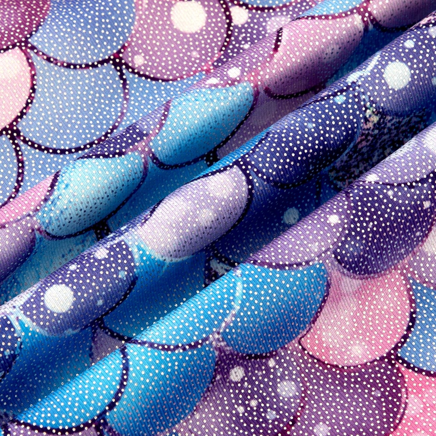 HOZIY Leotards for Girls 7/8 Years Old Kids Criss Cross Back Gymnastics Sparkly Biketards Tumbling Unitards Outfits Activewear Blue Purple Mermaid with Scrunchie