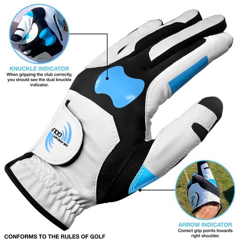 ME AND MY GOLF True Grip Training Golf Glove - Perfect Grip Every Swing (Medium-Large, Left Hand (for Right-Handed Golfers))