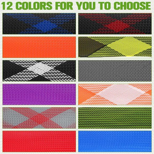 Woanger 7ft Lengthen 12 Pcs Fishing Rod Sleeve Socks Covers Braided Mesh Rod Protector Fishing Tools Accessories for Bait Casting Sea
