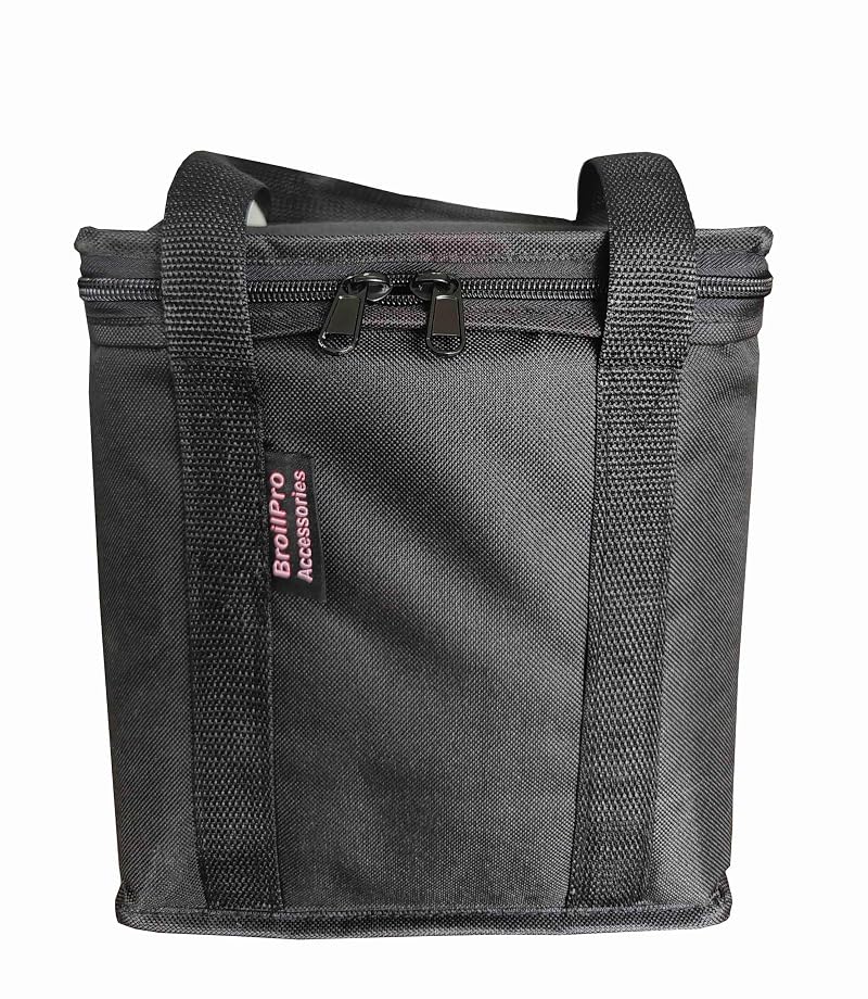 BroilPro Propane Tank Bag for 2-Pack 1 Lb Refillable Cylinders - Waterproof 600D