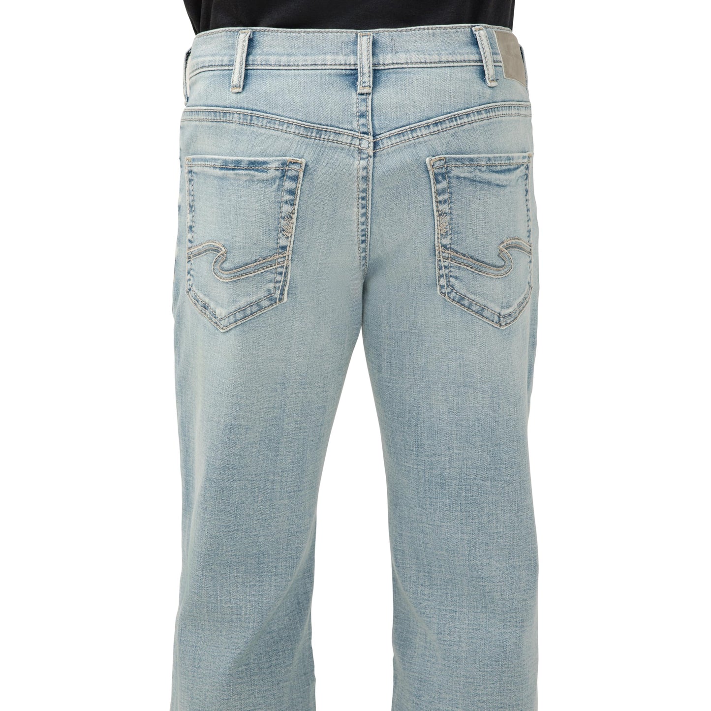 Silver Jeans Co. Men's Gordie Relaxed Fit Straight Leg Jeans, Groove, 36W x 30L