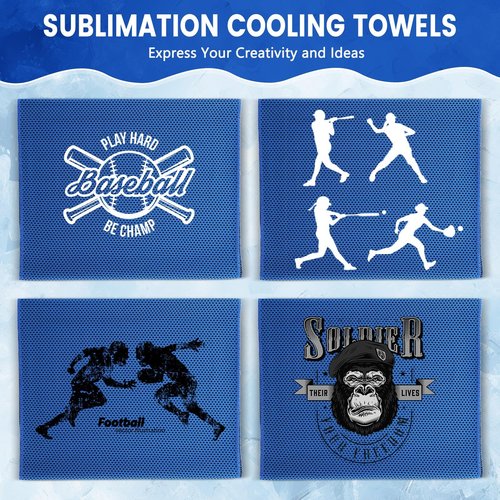 Hosuly 200 Pack Cooling Towels 40"x12" Ice Breathable Soft Chilly Sweat Rag Microfiber Workout Rags for Gym Cooling Towels for Neck and Face for Yoga Golf Sport Running