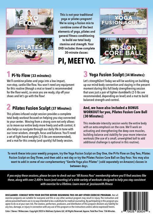 Yoga plus Pilates: Power Fusion Mix DVD with Jessica Smith