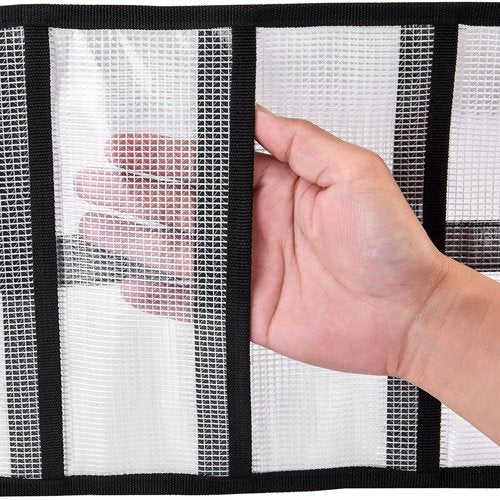 MOPHOEXII Roll Up Fishing Lure Wraps Set-25" X 9" Durable Lure Bag 6 Pocket PVC Protective Cover Saltwater Hook Covers Fabric Lure Protector Trolling Lure Tackle Box Large 1 PC