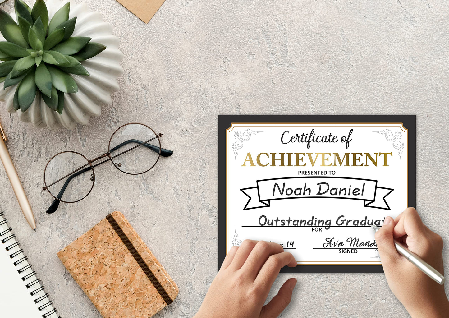 Award Certificates - Certificate of Achievement for Students, School Graduation Ceremony, Kindergarten Preschool certificates of Completion - 25 Award Certificates (aa01)