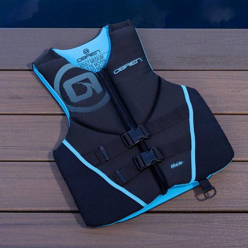 O'Brien Men's Traditional Neoprene USCGA Life Jacket, Cyan, Large