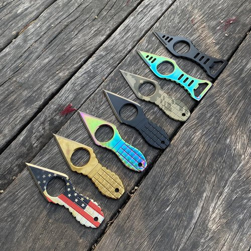 CIZPIROK Mini EDC Pocket Neck Knife with Chain and Sheath w/Pocket Clip, Ultra Small Fixed Blade Knives Tactical Necklace Knife for Men, Utility Box Cutter Outdoor Camping Backpacking Knives