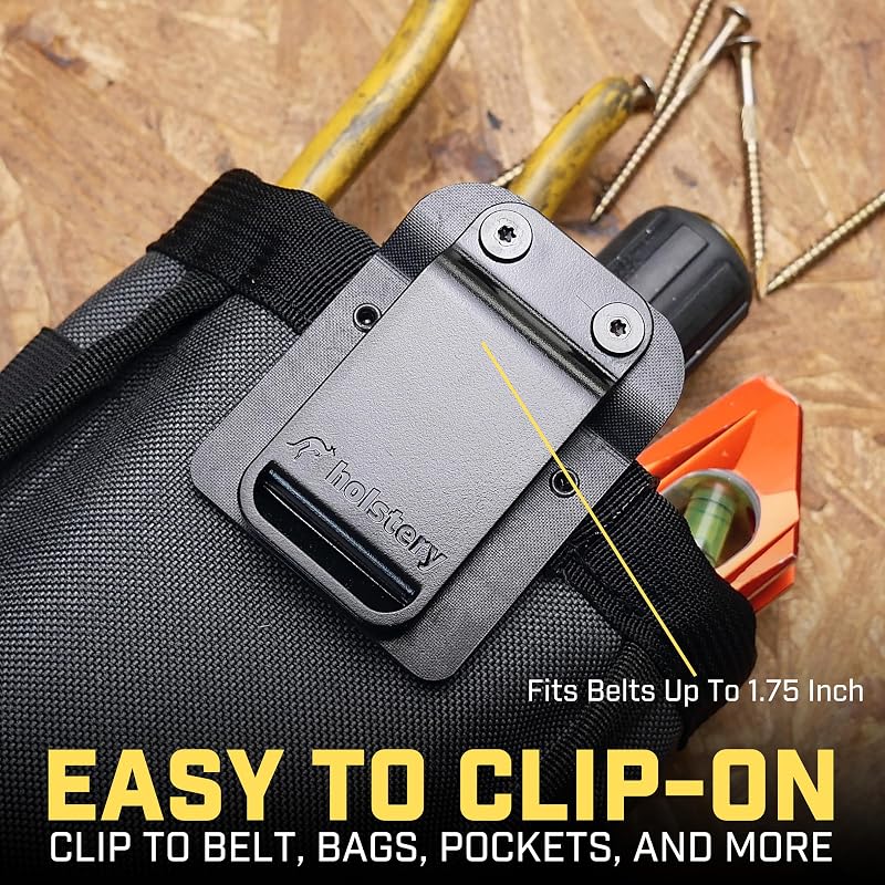 Joey Pouch V2 Clip-On Tool Belt Bag for Nails, Screws & Hardware - Great for Electricians, Plumbers, HVAC Techs