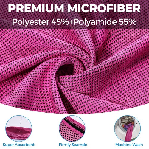 Cooling Towels for Neck and Face, Ice Towel for Hot Weather, Soft Breathable Instant Towel, Cool Rags for Yoga, Golf, Sport, Gym, Workout, Camping, Fitness, Outdoor
