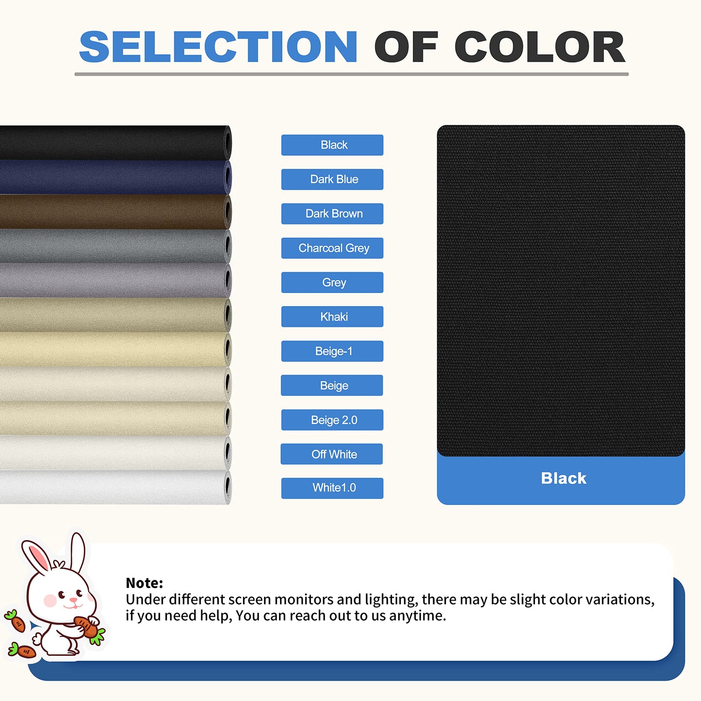 KING MOUNTAIN Canvas Repair Patch 16×60 Inch Self-Adhesive Waterproof Fabric Patch for Sofas, Tents, Furniture,Tote Bags, Car Seats (Black)