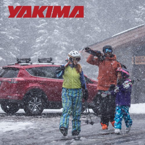 Yakima FatCat EVO 6 Ski & Snowboard Roof Rack Mount for 6 Pairs of Skis or 4 Snowboards, Black - Aerodynamic Car Rooftop Carrier, Universal Mounting, Lockable with Lift Clearance