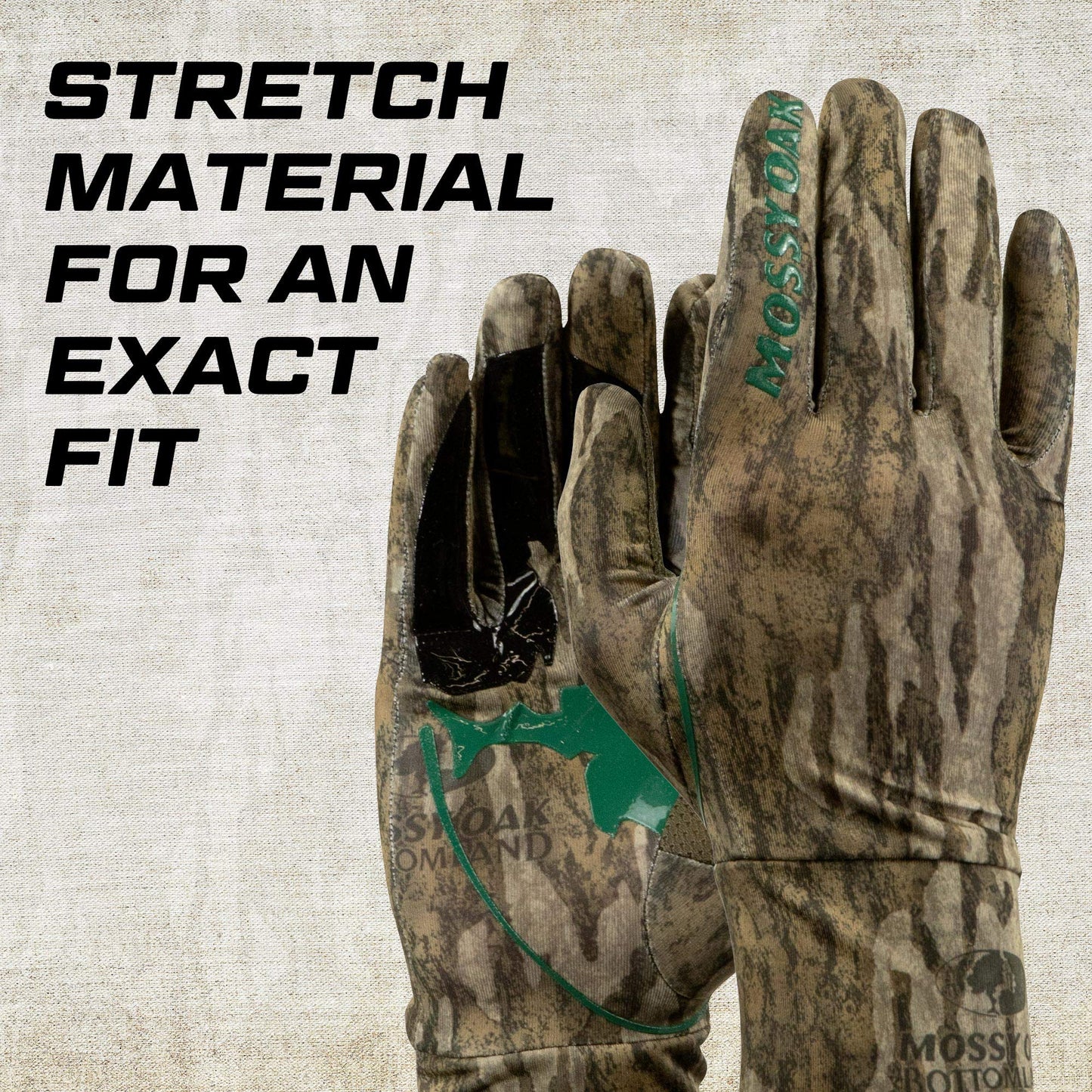Mossy Oak Lightweight Youth Hunting Gloves for Kids