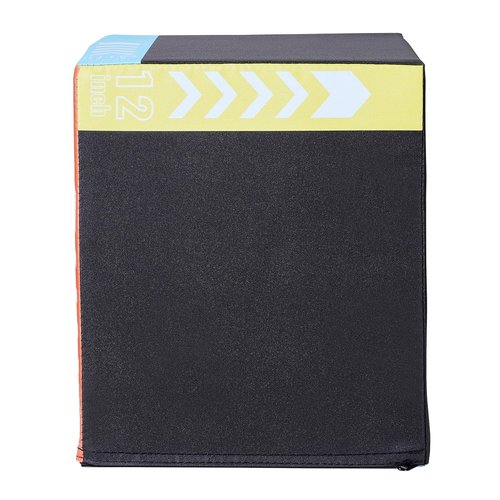 VEVOR 3 in 1 Plyometric Jump Box, 16/14/12 Inch Cotton Plyo Box, Platform & Jumping Agility Box, Anti-Slip Fitness Exercise Step Up Box for Home Gym Training, Conditioning Strength Training, Black