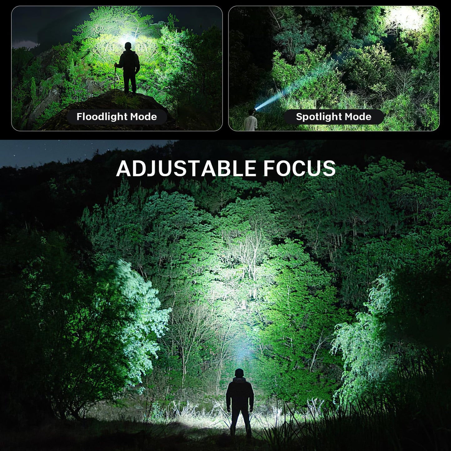 azamine Rechargeable Headlamp Super Bright 99000 Lumens, 2Pack LED Head Lamp with 3 Modes, 90° Adjustable Head Lights for Forehead, IPX6 Waterproof HeadLamps for Adults Camping Hunting Hiking
