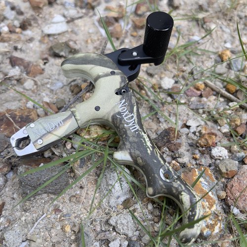 NoxDyn Camo Bow Release for Compound Bow, 4-Finger Archery Release 360° Rotatable Thumb Release for Compound Bow