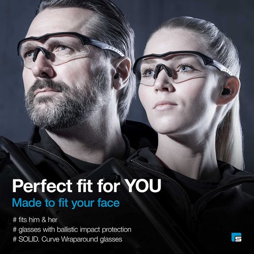 SolidWork Shooting Glasses for Men & Women with Impact Eye Protection for Shooting Gun Range