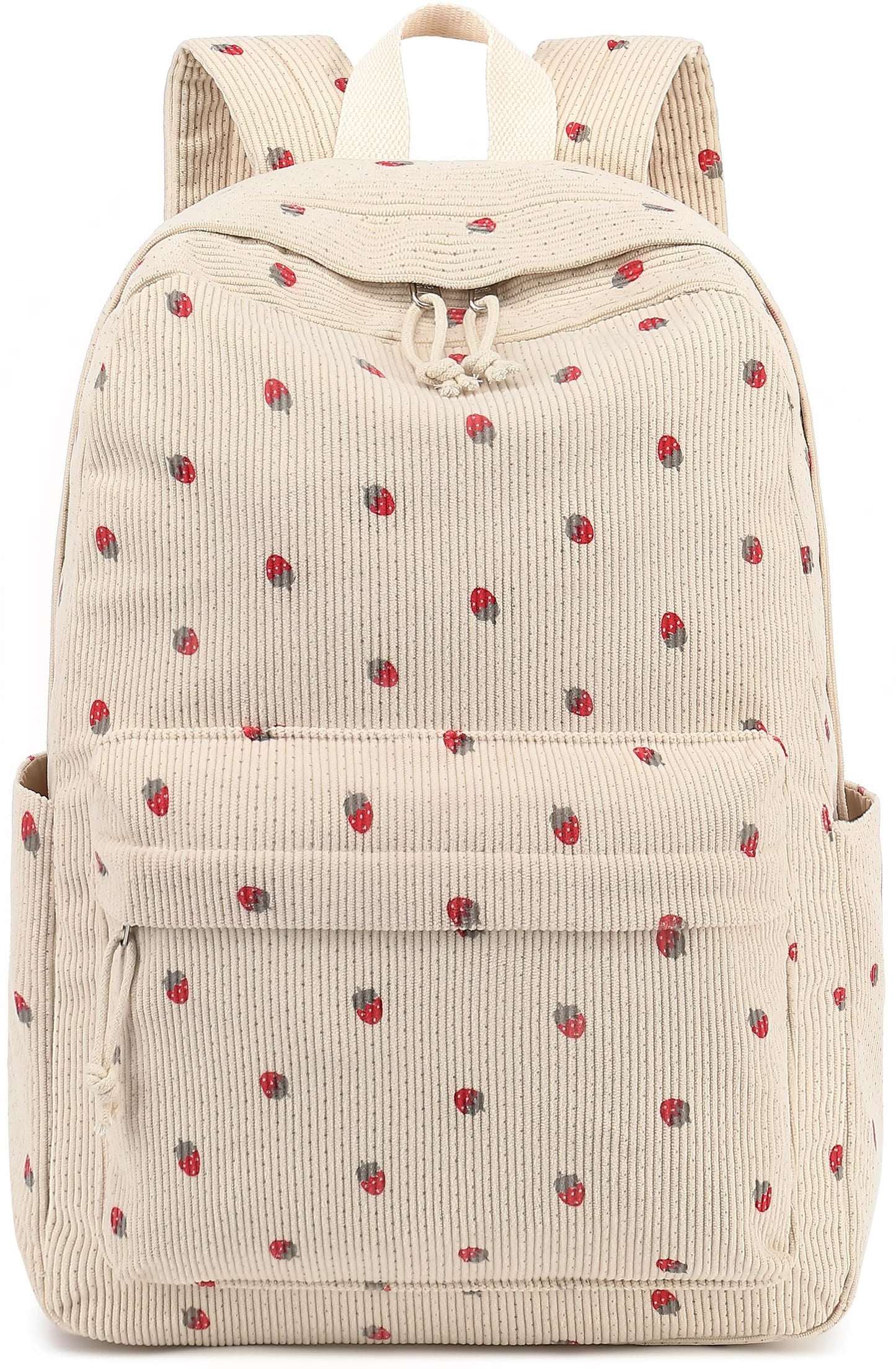 Bluboon Backpack for School Girls Women, Cute Corduroy Laptop Bookbag for Kids Teens, Durable Girls Lightweight Backpack