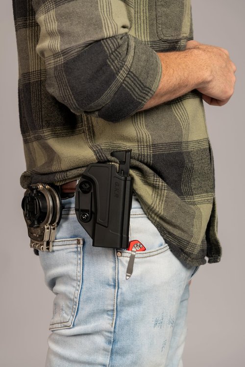 Orpaz G17 Holster Compatible with Glock 17 Holster, Level II OWB Paddle Holster
