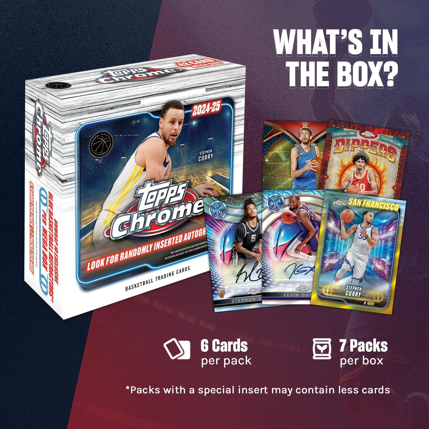 2024-25 Topps Chrome Basketball - Factory Sealed - Mega Box