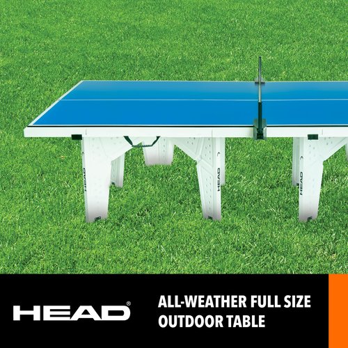 HEAD Outdoor Full Size Table Tennis Table – All-Weather Performance, Pro-Level Play Anywhere!