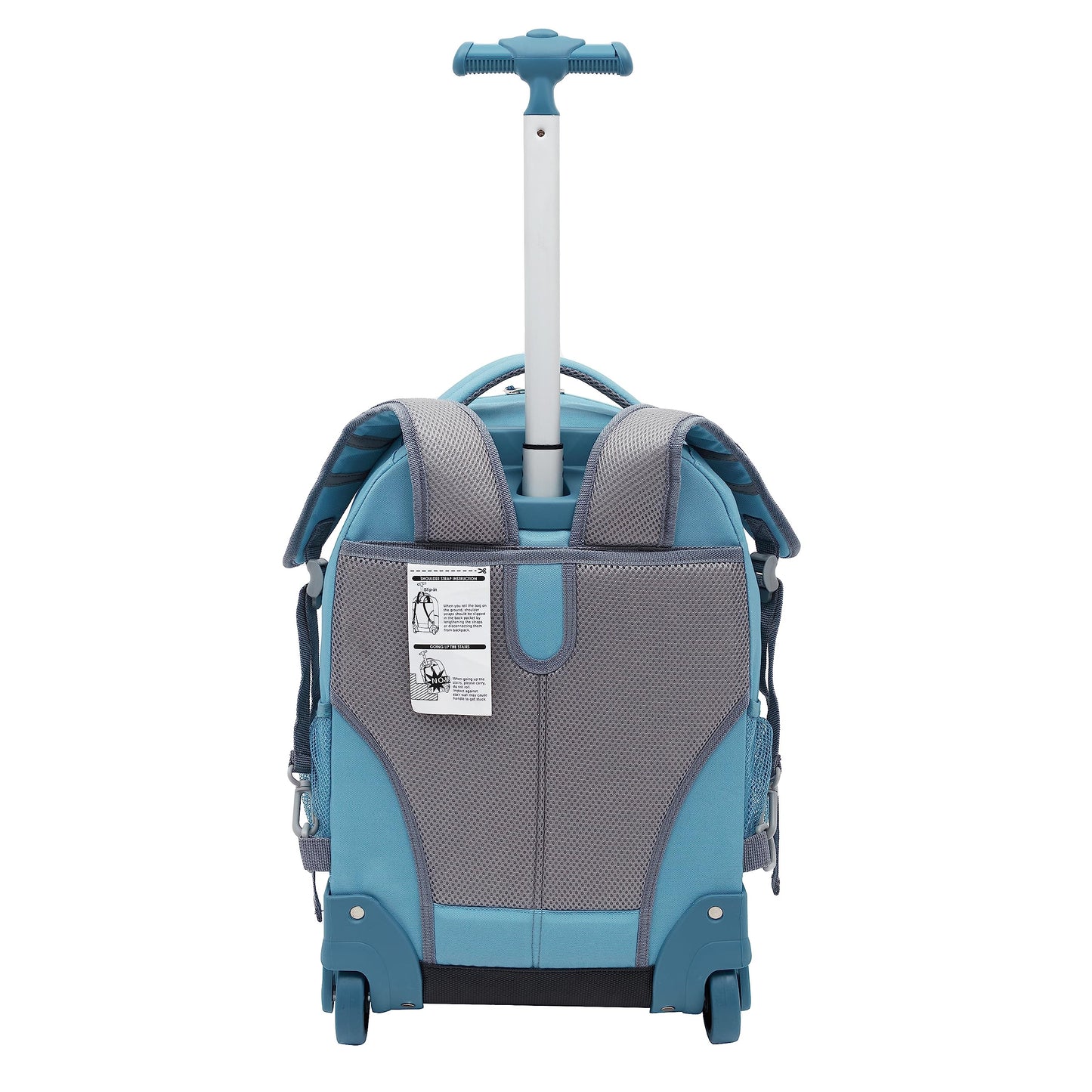 Travelers Club 18" Rolling Backpack with Shoulder Straps, Aqua