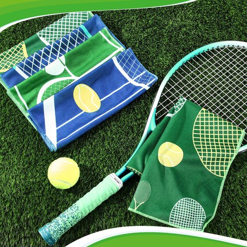 HunnmingRe 12 Count Tennis Cooling Towel Gifts 40"x12" Breathable Chilly Softball Soccer Ice Towel Tennis Golf Microfiber Fast Drying Accessories for Coach Gift Women Men