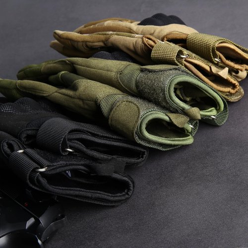 MVPTOO Motorcycle Tactical Gloves for Men - Touchscreen, Hard Shell & Palm Padding for Airsoft Paintball Hunting Hiking Camping Climbing Sports Cycling Gloves Brown S