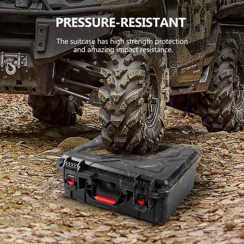 Kinghardcase Gun Cases for Handguns,4 Pistol Case & 23 Magazine Pre-Cut Multiple Pistols Shockproof Waterproof Hard Pistol Cases with Desiccant TSA Approved Firearm Travel Case