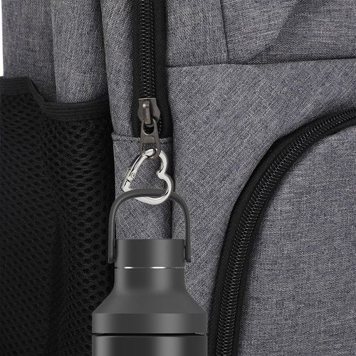 Tyqour 6 Pcs Heart Carabiner Keychain Clip Cute Keychain Hook Heart Shaped Carabiner Key Ring for Camping Accessories, Backpack Water Bottle Zinc Alloy Accessory (Gold, Silver, Black)