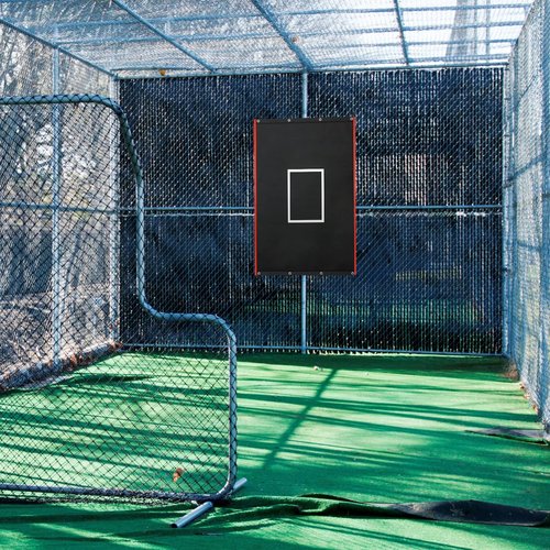 Lewtemi 4 x 6 ft Vinyl Backstop Heavy Duty Batting Cage Backstop Baseball Batting Cage Backdrop and Net Saver for Baseball Softball Hitting Pitching
